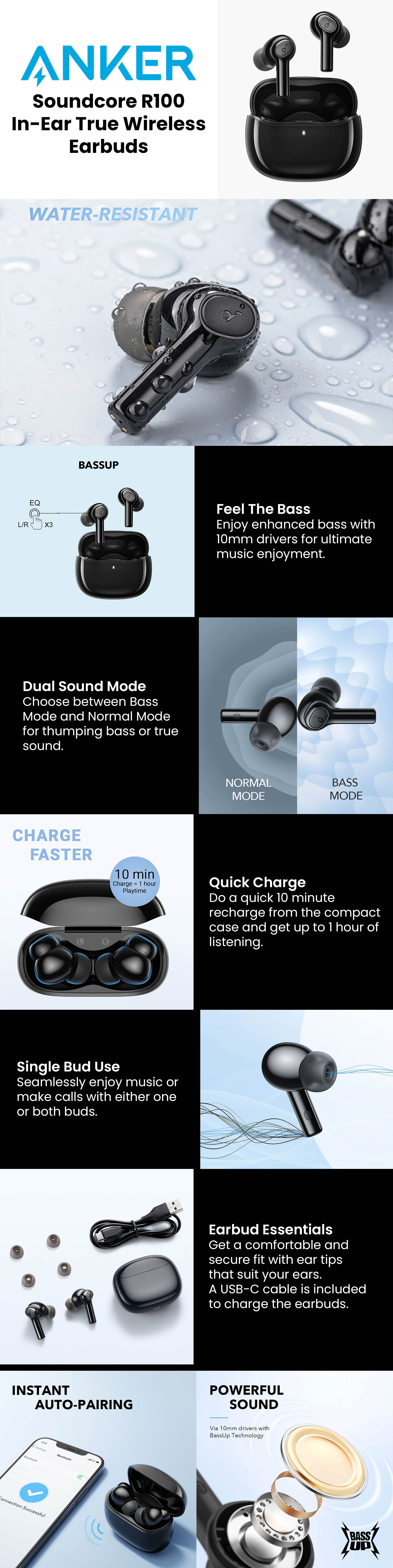 Anker Soundcore True Wireless Earbuds R100