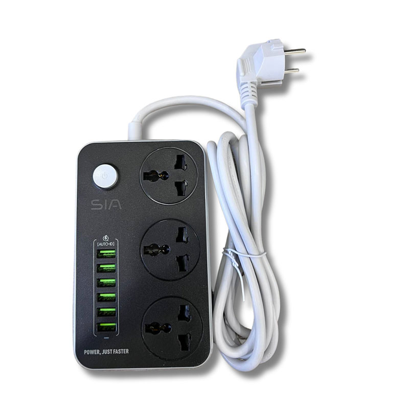 ENDURING POWER STRIP SIA 6 USB & 3 POWER SOCKETS