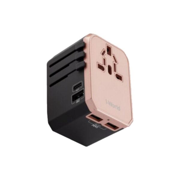 Momax 1-World Type-c +4 usb Ac Travel Adapter 28w UA5 Gold