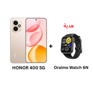 هونور400 5 G مساحة 256 جيجا رام 12 جيجا لون ذهبي