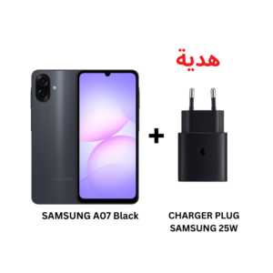 سامسونج A07 - رام 6 جيجا بايت - 128 جيجا بايت - أسود