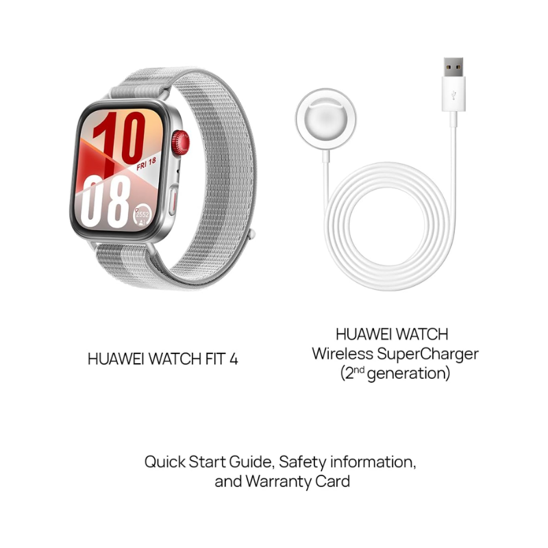 Untitled design – 2025-11-15T125201.819 HUAWEI Watch Fit 4 Smart Watch – 1.82" AMOLED Display, 100+ Sports Modes, Health & Fitness Tracking, Emotional Wellbeing Assistant, Up to 10-Day Battery Life – Grey - Image 8