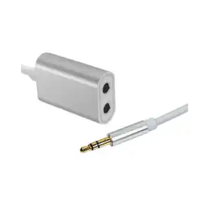 كابل ريماكس RL-S20 مقسم AUX 2*1 فضي