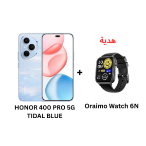 هونر 400 برو 5G مساحة 512 جيجا رام 12 جيجا لون ازرق + هدية ساعة Oraimo 6N