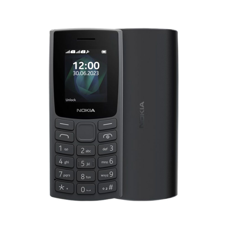 موبايل نوكيا 105 شريحتين – لون أسود