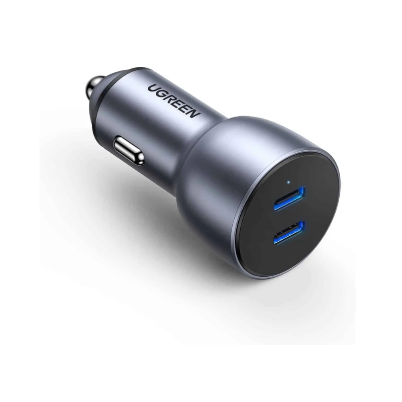 شاحن سيارة يوجرين 2‑Port 50W Fast Car Charger – موديل EC213 (CD213)