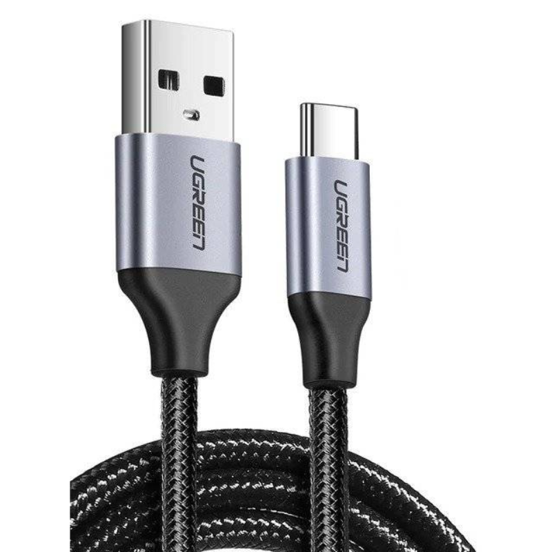 كابل يوجرين من USB‑A إلى Type‑C بطول 3 متر للشحن ونقل البيانات بسرعة حتى 3 أمبير