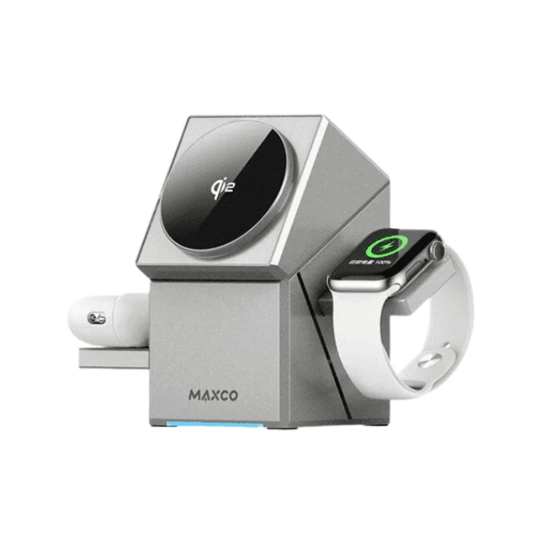 شاحن لاسلكي Maxco Geometri – 3 في 1 – MW11