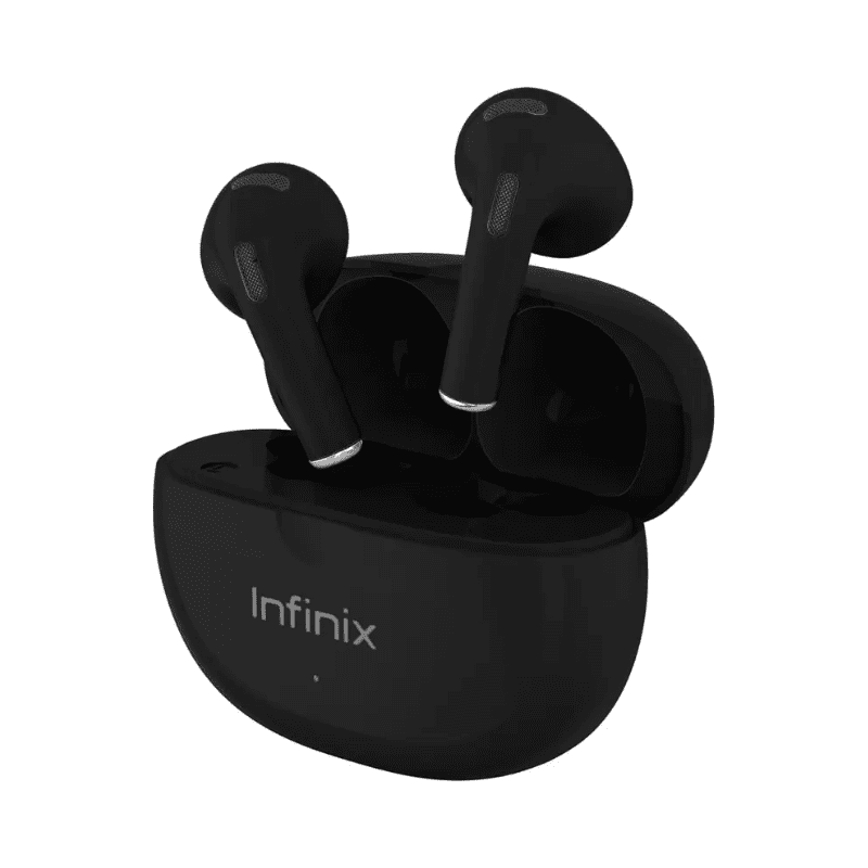 إنفينكس X بدز 3 XE31 باللون الأسود | سماعات بلوتوث احترافية + إلغاء ضوضاء ذكي + صوت قوي