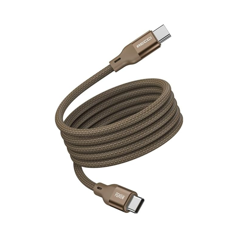 كابل ريتشي تايب سي 65 Recci Cable Type-C to Type-C - موديل RS23CC