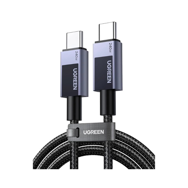 كابل يوجرين Type-C إلى Type-C 240 واط 1 متر