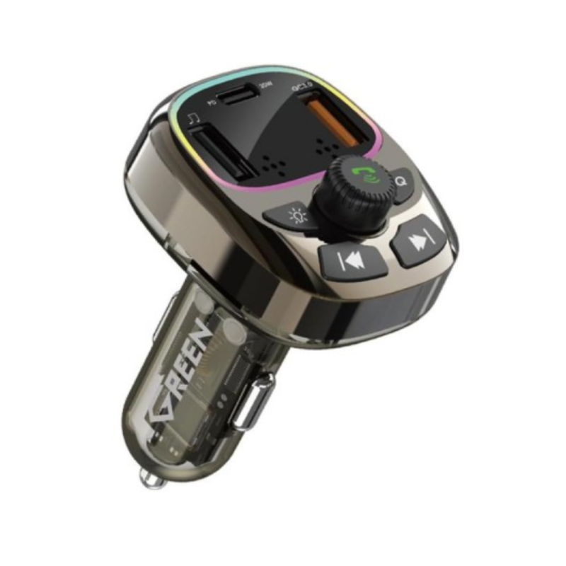 شاحن سيارة Green 55W مع تشغيل MP3 – GE-Y085