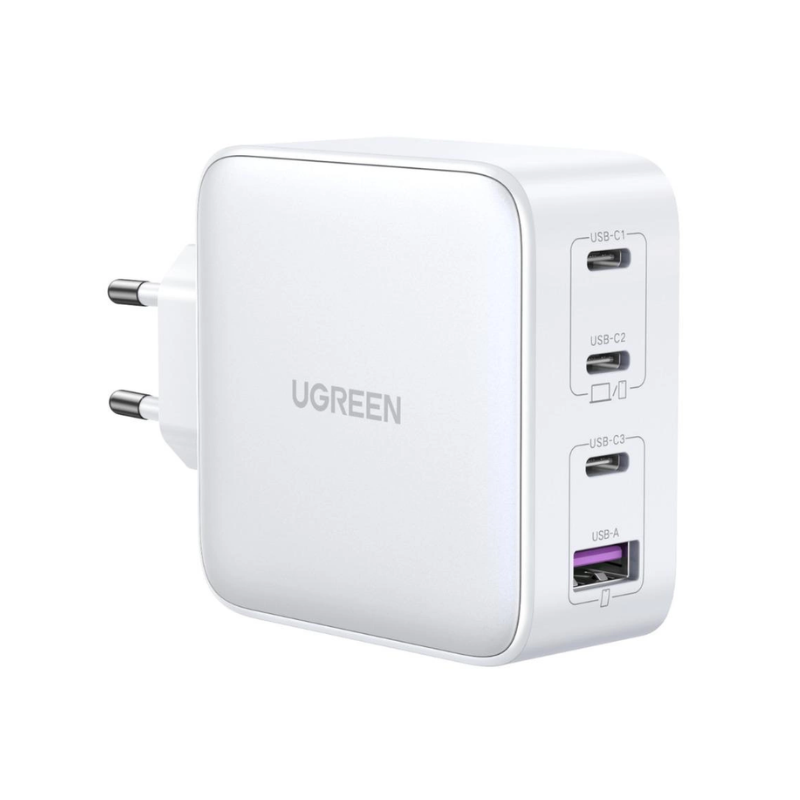 شاحن يوجرين نيكسود 4 منافذ بقوة 100 واط لون أبيض