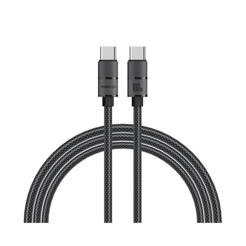 CABLE RECCI TYPE-C TO TYPE-C 100W (RS08CC)