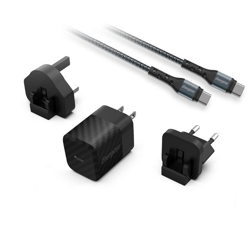 Energizer Power Wall Charger 20W 3 Plugs Black