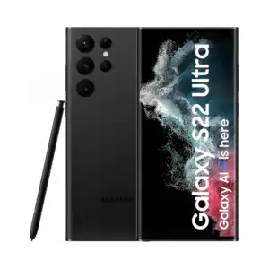 سامسونج جالاكسي S22 ألترا سعة 256 جيجابايت رام 12 جيجابايت 5G لون فانتوم أسود ثنائي الشريحة – مُجدد (دايموند +95%)